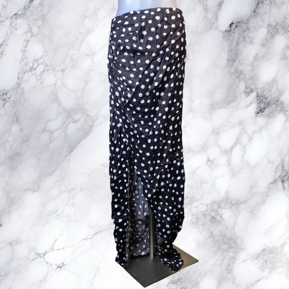 MAJORELLE Fiammetta Maxi Skirt Black & White Dot - Picture 2 of 12